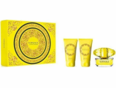 Versace Versace Yellow Diamond sada toaletní voda sprej 50ml + tělové mléko 50ml + sprchový gel 50ml