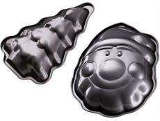 Berlinger Haus Sada 2 vánočních forem na pečení Vánoční stromeček s motivem Santa Clause Berlinger Haus BH-6950