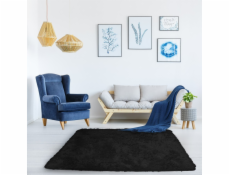 Strado Koberec Shaggy Strado 100x150 BlackSky do obývacího pokoje (černý)