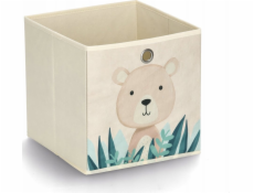 Zeller Textilní krabička se zvířátkem, 28 x 28 x 28 cm
