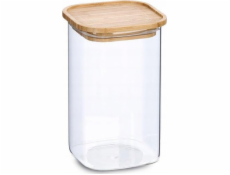 Zeller Sklenice s bambusovým víkem, 1400 ml, 11 x 11 x 17,7 cm