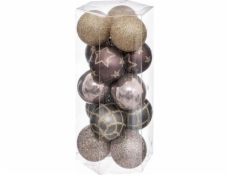 Atmosphera Sada plastových ozdob O 5 cm, 15 ks.