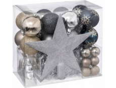Atmosphera Sada vánočních ozdob v různých barvách 44 dílků