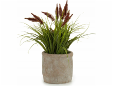 Ibergarden Umělá tráva v betonovém květináči, 30 cm
