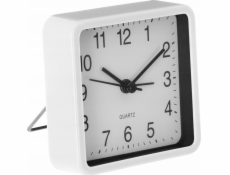Atmosphera Tiché stolní hodiny do ložnice, budík s mechanismem QUARTZ, bílé
