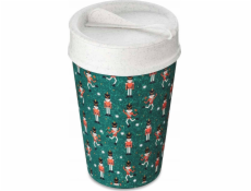 Koziol ISO TO GO kávový hrnek s sebou, 400 ml, geometrický vzor, KOZIOL
