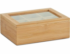 Zeller Bambusová krabička na čaj - 6 přihrádek, ZELLER