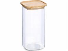 Zeller Sklenice s bambusovým víkem, 1600 ml, 11 x 11 x 22 cm