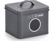 Zeller Plechovka na prací prášek se vzorem pro pračku, 18 x 15,5 x 14 cm