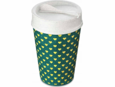 Koziol ISO TO GO kávový hrnek s sebou, 400 ml, geometrický vzor, KOZIOL