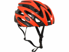 Dunlop Nastavitelná cyklistická helma, červená s LED diodami, velikost M