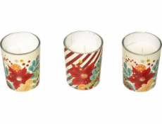 Atmosphera Vonné svíčky s vánočním potiskem, O 5 cm, 3 ks. Atmosphera Vonné svíčky s vánočním potiskem, O 5 cm, 3 ks.