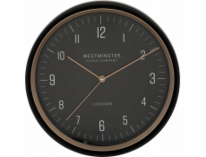 Atmosphera Nástěnné kuchyňské hodiny SVEN, černé, O 29 cm