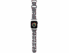 Hello Kitty Silikonové náušnice a proužky Hello Kitty - řemínek pro Apple Watch 38/40/41 mm (černý)