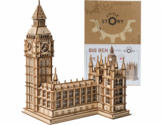 Little-Story Dřevěné puzzle Little Story 3D model - Big Ben Little-Story Dřevěné puzzle Little Story 3D model - Big Ben