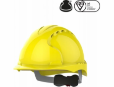 JSP Ochranná přilba EVO®3, nastavení pomocí otočného knoflíku, ventilovaná, žlutá