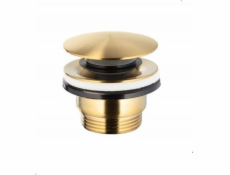 KFA UNIVERZÁLNÍ SPOUŠŤ CLICK-CLACK, KULATÁ, OCEL, NF KARTÁČOVANÁ ZLATÁ