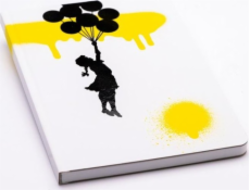 Pininfarina Segno Notes PININFARINA Banksy, 14x21 cm, 128 stran, balónek