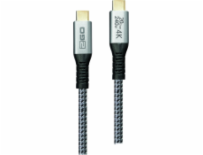 2GO Kabel USB 2GO Quicklade USB-C 240W 20Gbps Thunderbolt 1,2 m