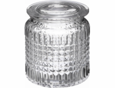 5five Dekorativní dóza na vatové tampony s víčkem, O 10,8 cm, sklo