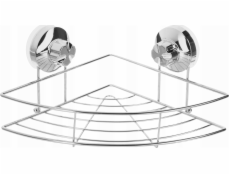 5five Koupelnová police, závěsná s přísavkami, chromovaná ocel, rohová