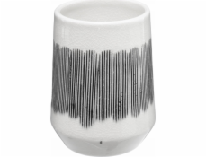 5five MASAI kelímek na zubní kartáček, keramický, černobílý