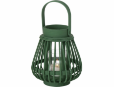 Boltze Bambusová lucerna Ilvie, 16 cm, čajová svíčka