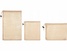 5five Sada 3 bavlněných tašek se stahovací šňůrkou