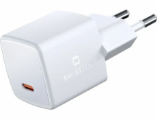 Swissten Cestovní mini nabíječka Gan USB-C 25W Power Delivery