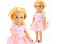 LeanToys Panenka v tylových šatech, růžovo-blonďaté vlasy, 18 