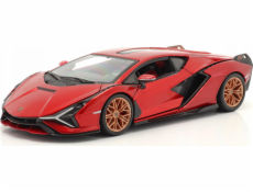 Bburago BBU 1:24 Lamborghini Sian FKP37 Red 21099RD 02702