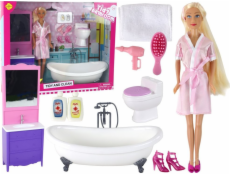 LeanToys Doplňky do koupelny - panenka v županu