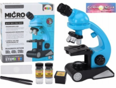 LeanToys Vzdělávací mikroskop pro výzkum pro děti, příslušenství, modrý LeanToys Vzdělávací mikroskop pro výzkum pro děti, příslušenství, modrý