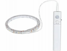 Paulmann LED pásek bateriový, LED pásek 1m, 3000K, 2W, 156lm, pohybový senzor, 4x AAA baterie 5V, bílý