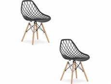 Leobert Židle SAKAI - černá x 2