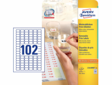 Avery Zweckform Odnímatelné cenovky 26 x 16 mm (L3410REV-25)