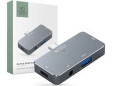 Tech-Protect USB HUB Adaptér Hub Tech-Protect V6 4v1 šedý