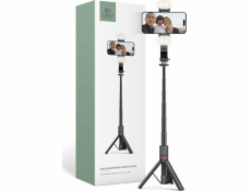 Tech-Protect Selfie tyč TECH-PROTECT L05S BLUETOOTH SELFIE TYČ STATIV A LED SVĚTLO ČERNÁ