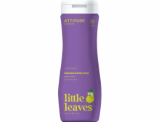 Attitude Little Leaves, 2v1 prací prostředek a šampon, hruškový nektar a vanilka, 473 ml