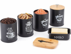 Elitehoff Sada 4 kuchyňských nádob a misky na máslo E-6055 Lumarko!