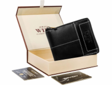 Always Wild Pánská kožená peněženka na zip s kontrastním prošíváním!