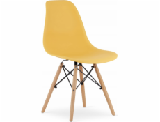Leobert Židle OSAKA hořčicová / přírodní nohy x 1