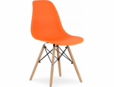 Leobert Židle OSAKA oranžová / přírodní nohy x 1