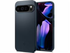 Spigen Kovový kryt Thin Fit pro Google Pixel 9 PRO XL, černobíle s motivem břidlicového skla.