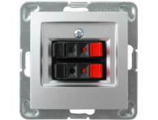 Ospel Speaker socket Impresja double silver (GG-2Y/m/18)