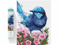 DIAMOND DOTZ Diamond Embroidery Diamond Dotz Diamond Mosaic Blue Bird in Flowers Splendid Fairy Wren 35x43cm DQ10023 DIAMOND DOTZ Diamond Embroidery Diamond Dotz Diamond Mosaic Blue Bird in Flowers Splendid Fairy Wren 35x43cm DQ10023