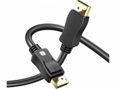 Techly Cable Kabel Techly DisplayPort 2.1 4K*120Hz 54G 3m Černý DP-DP M/M