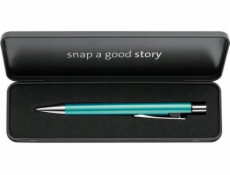 Teka Kuličkové pero Snap K10, tyrkysové kovové pouzdro