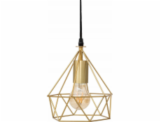 Atmosphera Závěsná lampa IDA s geometrickým vzorem, zlatá, O 17 cm