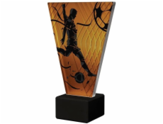 Victoria Sport Viktoria Sport Monochromatická skleněná trofej na mramorovém podstavci - FOTBAL FOOTBALLER